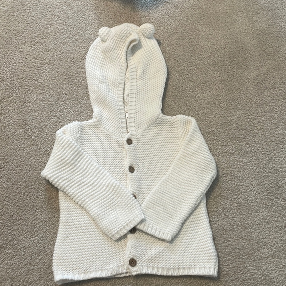 Baby Carters white cardigan 12M